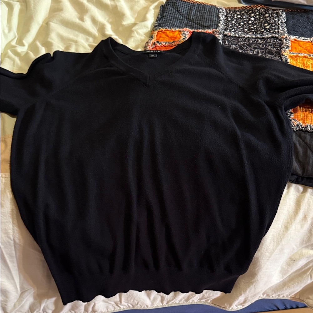 Torrid Women's Black V-Neck Sweater